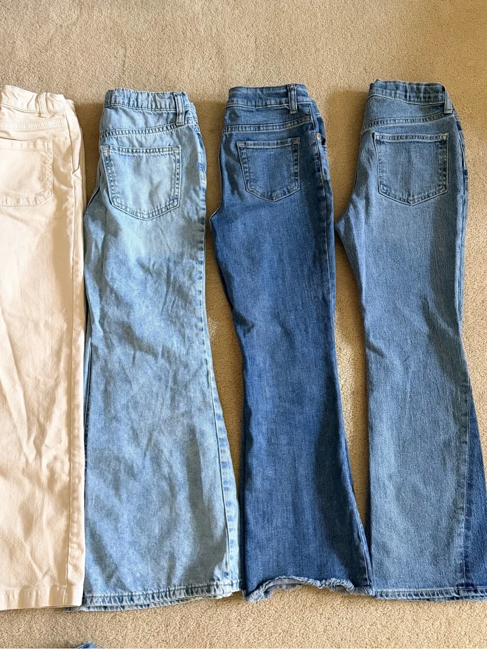 Bundle of girls jeans and pant size large
